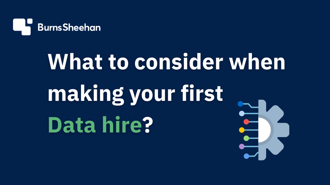 What to consider when making your first data hire blog. SaaS e-commerce healthtech